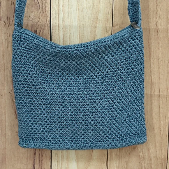The Sak Blue Crochet Shoulder Bag - Picture 2 of 12